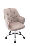 ZUN COOLMORE Velvet Swivel Shell Chair for Living Room, Modern Leisure Arm Chair ,Office chair Grey W39537644