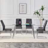 ZUN Modern Dining Chairs with Faux Leather Padded Seat Dining Living Room Chairs Upholstered Chair with W1151118953