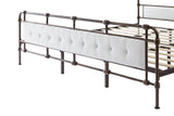 ZUN King size High Boad Metal bed with soft head and tail, no spring, easy to assemble, no noise W1708127642