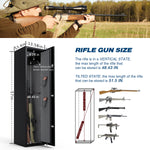 ZUN Rifle Safety, Long Gun for Home Rifle Shotgun, Quick Access 5 Gun Locker with 50318138