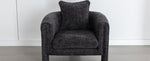 ZUN Modern Style Accent Chair Armchair for Living Room, Bedroom, Guest Room,Office,Rock Black WF315696AAK