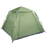 ZUN 240*240*150cm Spring Quick Open Four-Person Family Tent Camping Tent Green 63071113