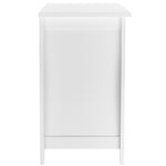 ZUN Single Door Bedside Cabinet with A Drawer White 92297256