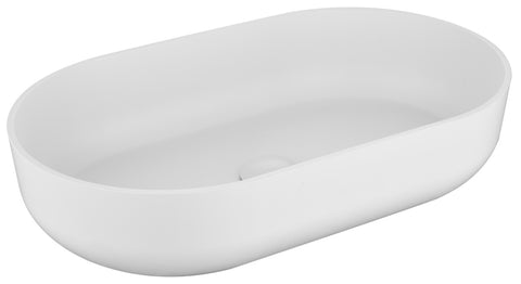 ZUN 24*14*5.5 Modern Oval 24"x14" White Above Bathroom Vessel Sink, Bathroom Sink for Lavatory Vanity W127281984