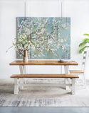 ZUN 18.5" x 59" Saison White Cherry Blossom Canvas Print, Wall Decor for Living Room Bedrrom Entryway W2078130318