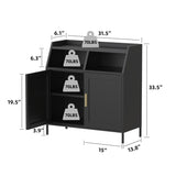 ZUN Metal Buffet Sideboard Cabinet with Storage,Storage Cabinet Modern Sideboard Buffet Table with Doors W1666115241