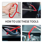 ZUN Stainless steel long distance car emergency key hook tool New 7-piece set hook tool 27pcS set wedge 26841753