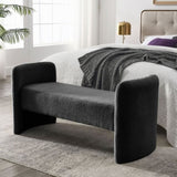 ZUN Welike 52" Bench for Bedroom End of Bed Modern Contemporary Design Ottoman Couch Long Bench Window W83480779