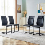 ZUN Artificial leather cushioned seats, dinings. Dining Room - Living Room Chair. Soft padded W1151112843