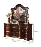 ZUN Bella Traditional style Dresser made with wood in Dark Walnut 808857794925