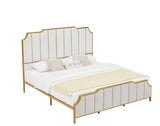 ZUN King Size Bed Frame,Upholstered Platform Bed & High headboard with Wood Slat Support,No Box Spring W1708137166