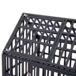 ZUN Heavy Duty Dog Cage pet Crate with Roof W20658500