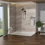 ZUN Multi Function Dual Shower Head - Shower System with 4.7" Rain Showerhead, 8-Function Hand Shower, W124362287