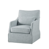 ZUN Skirted Swivel Chair B035118612
