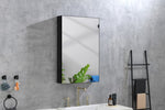 ZUN Aluminum, x Inches, Bathroom Medicine with Mirror, Recessed or Surface Mount Bathroom Wall W1272114895