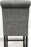 ZUN Charcoal Fabric Set of 2pc Counter Height Dining Chairs Contemporary Plush Cushion High Chairs B011P160052
