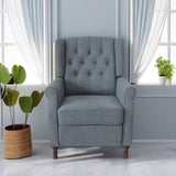 ZUN Redde Boo New Design Classic Dark Gray Waterproof Fabric Living Room Pull Button Sofa, High Back W118348061