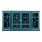 ZUN 63" TV Stand, Sideboard Buffet ,Storage Cabinet, Teal Blue W96570012