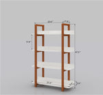 ZUN Multifuction Bookcase with Solid Wood Frame,Mix Color Plant Standing for Home Decro W1027104762