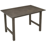 ZUN TOPMAX Farmhouse Wood Dining Table for 4, Kitchen Table for Small Places, Gray WF283727AAE