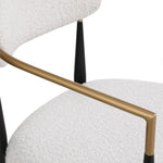 ZUN Boucle Fabric Armrest Barstool 30"seat high W2101128525