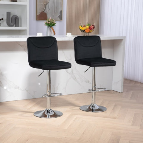 ZUN COOLMORE Bar Stools with Back and Footrest Counter Height Dining Chairs 2PC/SET W395P144017