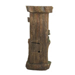 ZUN 11x13.4x31.5" Rustic Decorative Tree Trunk 5 Tier Water Fountain, with Light Pump, for Indoor W2078138956