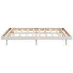 ZUN Modern Design Full Floating Platform Bed Frame for White Washed Color W697123291
