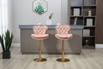 ZUN COOLMORE Bar Stools with Back and Footrest Counter Height Dining Chairs 2PC/SET W39557436