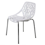 ZUN Modern Set of 4 Birds Nest Dining Side Chairs, Stackable Chairs with NonSlip Foot Pads for Indoor W2181P160698