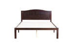 ZUN Full Size Bed, Wood Platform Bed Frame with Headboard For Kids, Slatted, Dark Walnut W1998121951