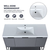 ZUN 48 Inch Freestanding Bathroom Vanity With Resin Basin,48x18 W99951397