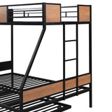 ZUN TWIN OVER FULL BUNK WITH TRUNDLE 85111134