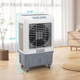 ZUN 3 in 1 Portable Evaporative Cooler,Indoor,Outdoor,4118CFM Personal Air Cooler,Mechanical control 87129706