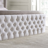 ZUN Upholstered wingback velvet fabric Chesterfield bed/button tufted headboard with vintage wings/wood 79900150