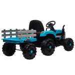 ZUN Ride on Tractor with Trailer,12V Battery Powered Electric Tractor Toy w/Remote Control,electric car W1396104251