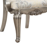 ZUN ACME Ariadne Side Chair , Velvet & Antique Plantinum Finish DN02282