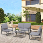 ZUN Outdoor Terrace Furniture Table and Bistro Set W1828127585