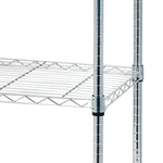 ZUN 5-Tier NSF Heavy Duty Adjustable Storage Metal Rack with Wheels & Shelf Liners Ideal for Garage, 27377485