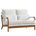 ZUN 49.01"Modern Teddy Fabric Loveseat,Wood Frame Sofa for Living Room W1036119997