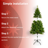 ZUN 180cm long artificial Christmas 1079 cutting -edge, 260LED, artificial spruce PVC/PE Christmas 63834145