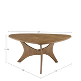 ZUN Triangle Wood Coffee table B03548448