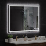 ZUN 48×36 inch LED-Lit bathroom mirror, wall mounted anti-fog memory Adjustable Brightness front and W1820120102