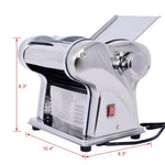 ZUN Electric Pasta Maker Noodle Maker Pasta Making Machine Dough Roller Cutter Thickness Adjustable W46564542