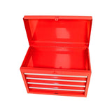 ZUN Detachable 5 Drawer Tool Chest with Bottom Cabinet and One Adjustable Shelf--Red W110265911