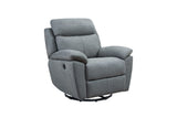 ZUN Electric Power Swivel Glider Rocker Recliner Chair with USB Charge Port - Green B082P145836
