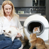ZUN Cat Litter Box Automatic Cleaning, Automatic Litter Box with Smart APP Control for Multiple Cats, W2107P164731