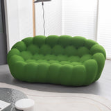 ZUN 74.8'' Modern bubble floor couch for living room,green W848130243