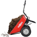 ZUN RedRock Wheelbarrow Utility Cart Electric Powered 24V DC 180W AGM Battery 330lbs Max ET295652RED