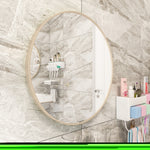 ZUN 20" Wall Circle Mirror Bathroom, Matte Gold Round Mirror Wall, 20 inch Hanging Round Mirror 51845864